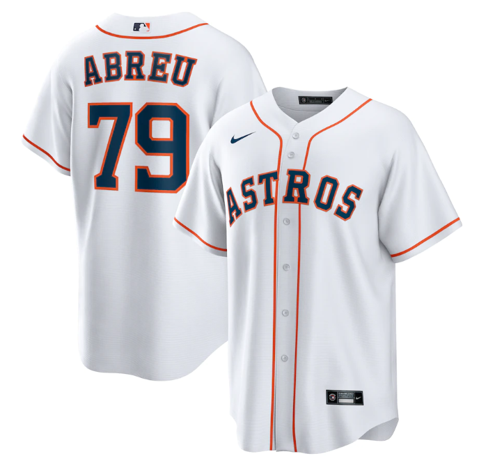Men's Houston Astros #79 José Abreu White Cool Base Stitched Jersey Men's Houston Astros #79 José Abreu White Cool Base Stitched Jersey