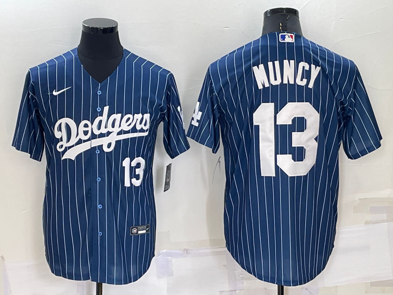 Men's Los Angeles Dodgers #13 Max Muncy Navy Cool Base Stitched Baseball Jersey Men's Los Angeles Dodgers #13 Max Muncy Navy Cool Base Stitched Baseball Jersey