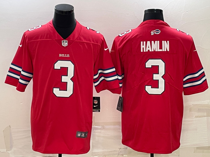 Men's Buffalo Bills #3 Damar Hamlin Red Vapor Untouchable Limited Stitched Jersey Men's Buffalo Bills #3 Damar Hamlin Red Vapor Untouchable Limited Stitched Jersey