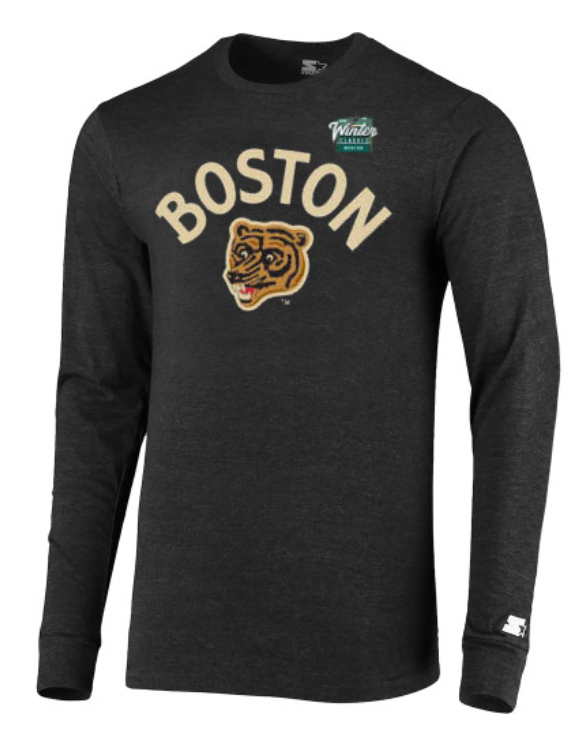 Men's Boston Bruins Black Winter Classic Half Time Long Sleeve T-Shirt Men's Boston Bruins Black Winter Classic Half Time Long Sleeve T-Shirt