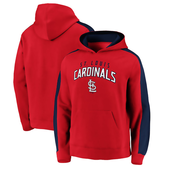 Men's St. Louis Cardinals Red Game Time Arch Pullover Hoodie Pullover Hoodie Men's St. Louis Cardinals Red Game Time Arch Pullover Hoodie Pullover Hoodie