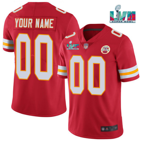Men’s Kansas City Chiefs Active Player Custom Red Super Bowl LVII Patch Vapor Untouchable Limited Stitched Jersey Men’s Kansas City Chiefs Active Player Custom Red Super Bowl LVII Patch Vapor Untouchable Limited Stitched Jersey