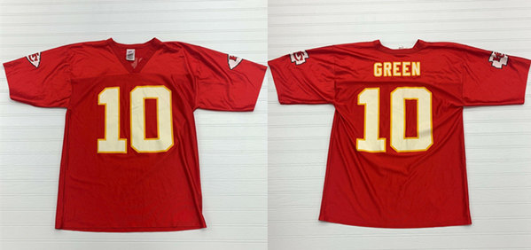 Men's Kansas City Chiefs #10 Trent Green Red Stitched Jersey Men's Kansas City Chiefs #10 Trent Green Red Stitched Jersey