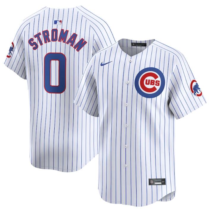 Men's Chicago Cubs #0 Marcus Stroman White 2024 Home Limited Stitched Baseball Jersey Men's Chicago Cubs #0 Marcus Stroman White 2024 Home Limited Stitched Baseball Jersey