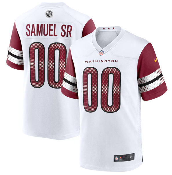 Men's Washington Commanders Custom White 2024 F.U.S.E. Vapor Limited Stitched Football Jersey