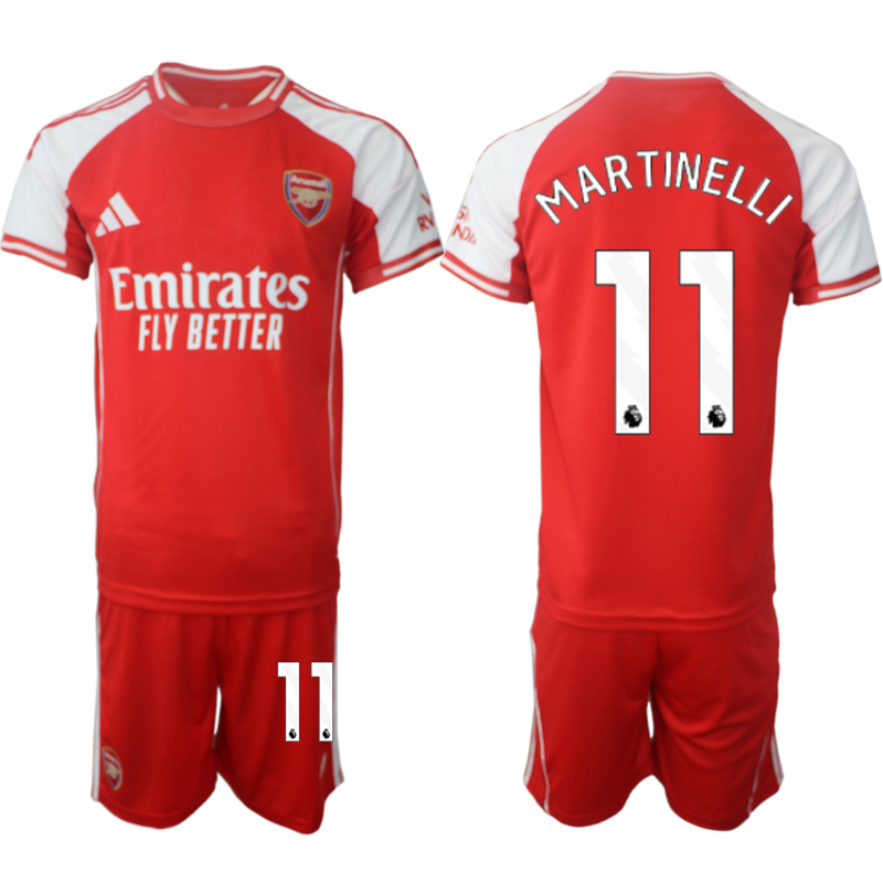 Men's Arsenal F.C #11 Gabriel Martinelli Red 2025 Home Soccer Jersey Suit Men's Arsenal F.C #11 Gabriel Martinelli Red 2025 Home Soccer Jersey Suit