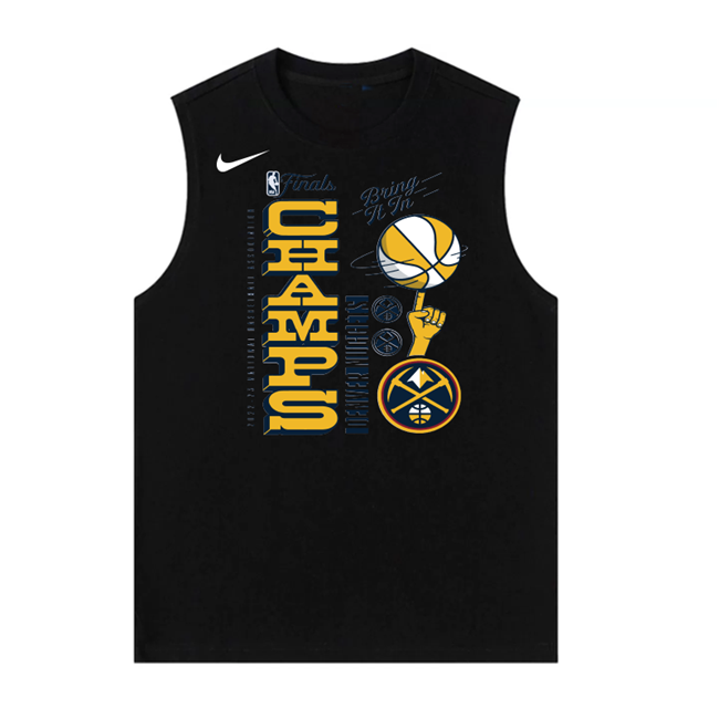 Men's Denver Nuggets Black 2023 Champions Suit in Action Tank Top Men's Denver Nuggets Black 2023 Champions Suit in Action Tank Top