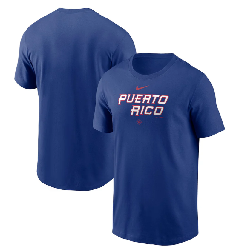 Men's 2026 World Baseball Classic Puerto Rico Wordmark T-Shirt Men's 2026 World Baseball Classic Puerto Rico Wordmark T-Shirt