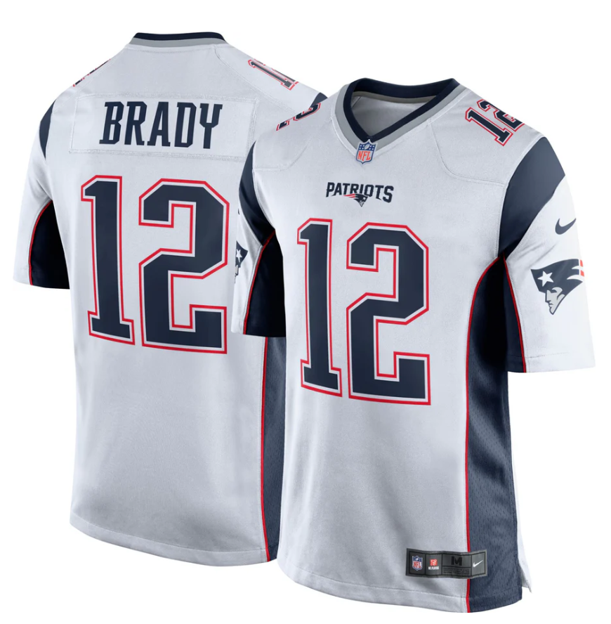 Men's New England Patriots #12 Tom Brady White Limited Stitched Football Jersey Men's New England Patriots #12 Tom Brady White Limited Stitched Football Jersey