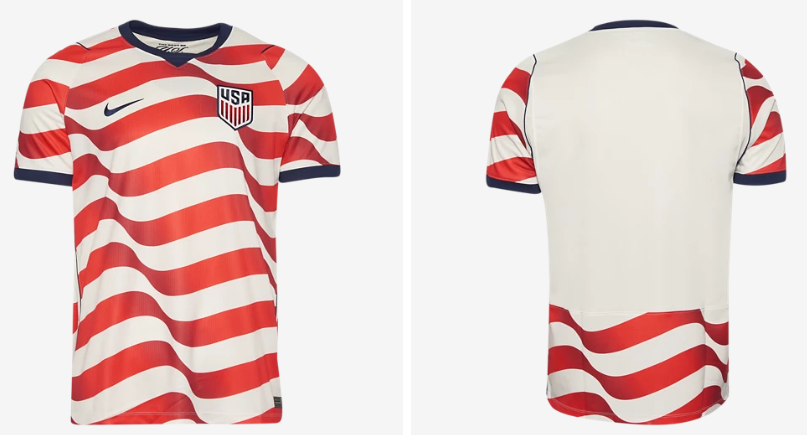 Men's American Team Blank 2026 Word Cup Stadium Home Replica Soccer Jersey