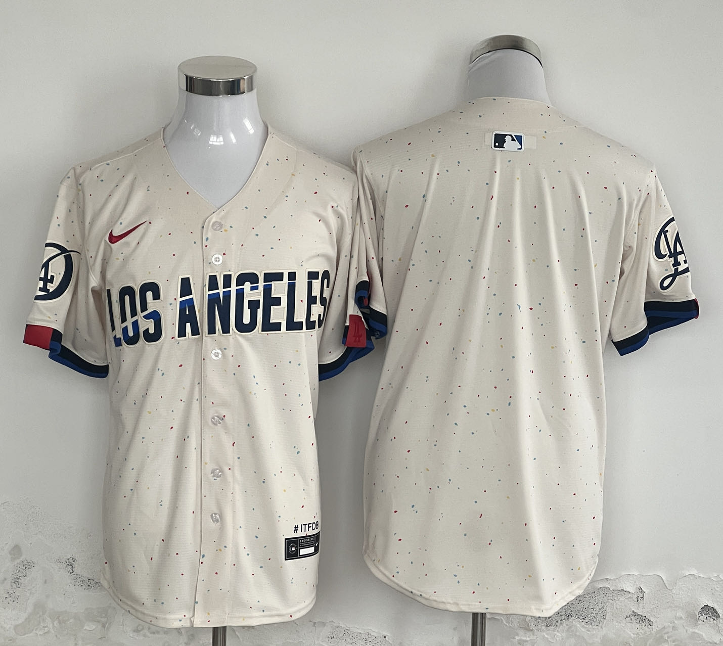 Men's Los Angeles Dodgers Blank Cream Stitched Baseball Jersey Men's Los Angeles Dodgers Blank Cream Stitched Baseball Jersey