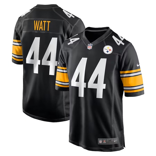 Men's Pittsburgh Steelers #44 Derek Watt Black Stitched Game Jersey Men's Pittsburgh Steelers #44 Derek Watt Black Stitched Game Jersey