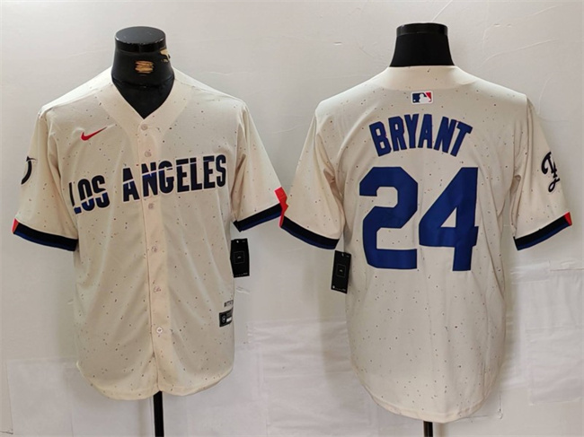 Men's Los Angeles Dodgers #24 Kobe Bryant Cream Stitched Baseball Jersey Men's Los Angeles Dodgers #24 Kobe Bryant Cream Stitched Baseball Jersey