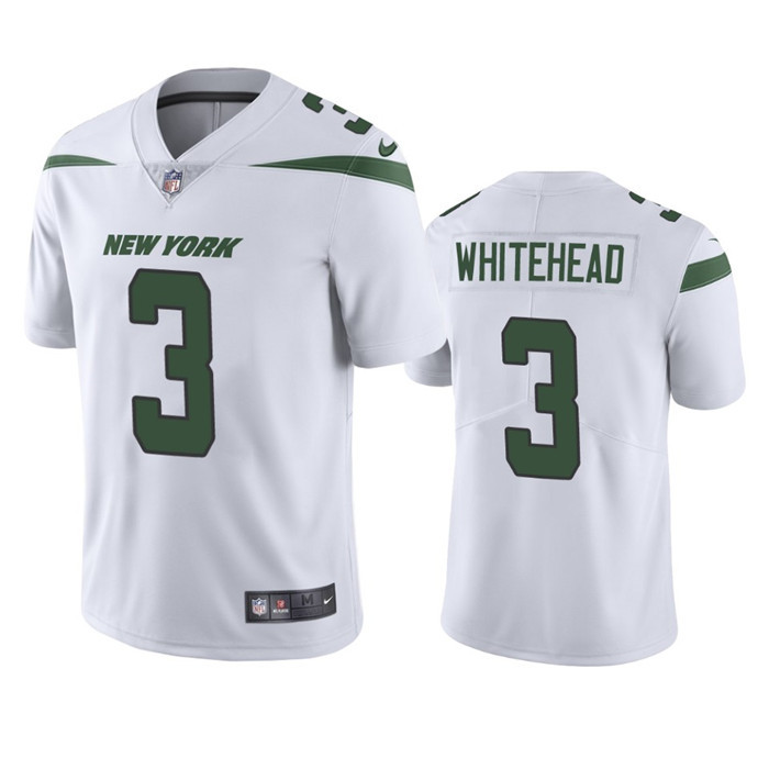 Men's New York Jets #3 Jordan Whitehead White Vapor Untouchable Limited Stitched Jersey Men's New York Jets #3 Jordan Whitehead White Vapor Untouchable Limited Stitched Jersey