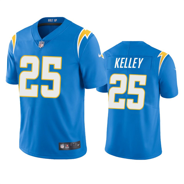 Men's Los Angeles Chargers #25 Joshua Kelley Blue Vapor Untouchable Limited Stitched Jersey Men's Los Angeles Chargers #25 Joshua Kelley Blue Vapor Untouchable Limited Stitched Jersey