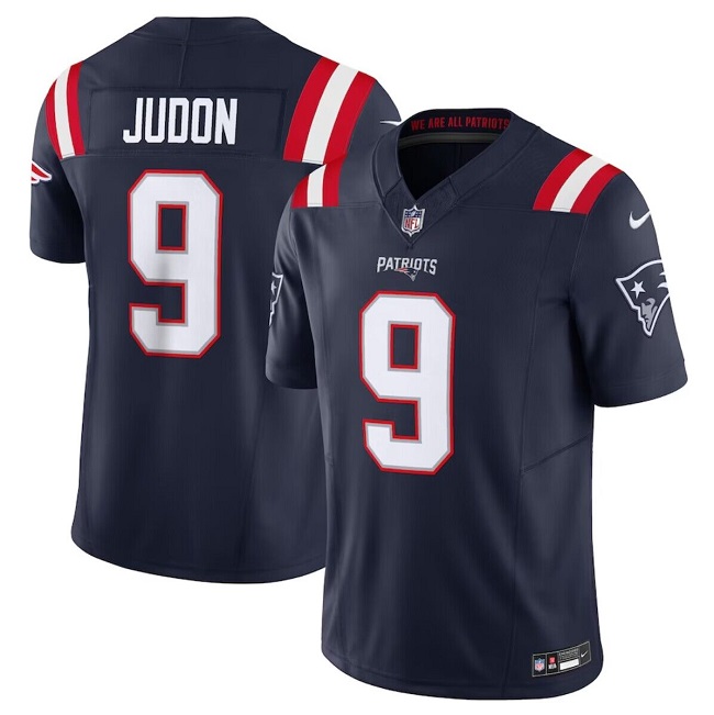 Men's New England Patriots #9 Matthew Judon Navy 2023 F.U.S.E. Vapor Limited Stitched Football Jersey Men's New England Patriots #9 Matthew Judon Navy 2023 F.U.S.E. Vapor Limited Stitched Football Jersey