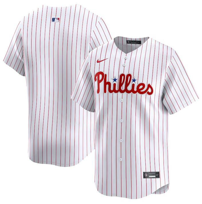 Men's Philadelphia Phillies Blank White Home Limited Stitched Jersey Men's Philadelphia Phillies Blank White Home Limited Stitched Jersey