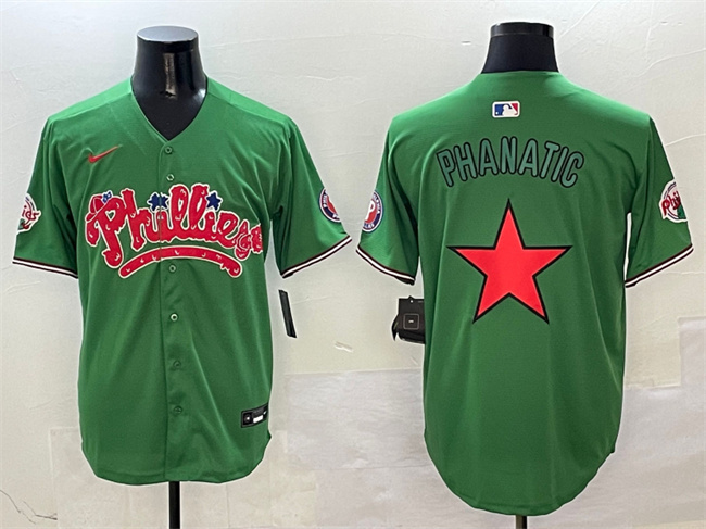 Men's Philadelphia Phillies Green Phanatic Limited Stitched Jersey Men's Philadelphia Phillies Green Phanatic Limited Stitched Jersey