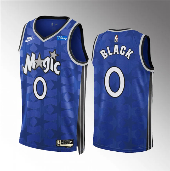 Men's Orlando Magic #0 Anthony Black Blue 2023/24 Classic Edition Stitched Basketball Jersey Men's Orlando Magic #0 Anthony Black Blue 2023/24 Classic Edition Stitched Basketball Jersey