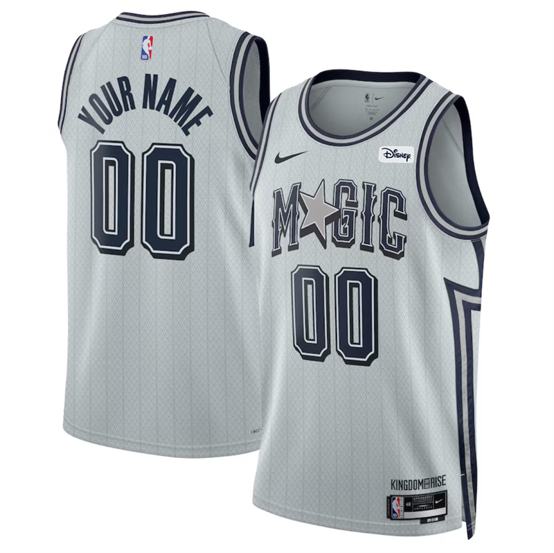 Men's Orlando Magic Active Player Custom 2024/25 City Edition Stitched Basketball Jersey