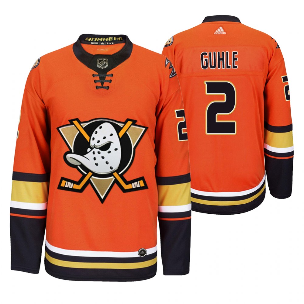 Anaheim Ducks #2 Brendan Guhle Men's 2019-20 Third Orange Alternate Stitched NHL Jersey Anaheim Ducks #2 Brendan Guhle Men's 2019-20 Third Orange Alternate Stitched NHL Jersey