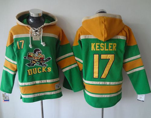 Ducks #17 Ryan Kesler Green Sawyer Hooded Sweatshirt Stitched NHL Jersey Ducks #17 Ryan Kesler Green Sawyer Hooded Sweatshirt Stitched NHL Jersey