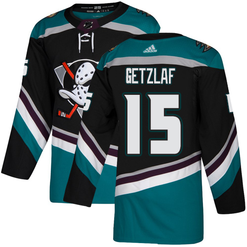 Adidas Ducks #15 Ryan Getzlaf Black/Teal Alternate Authentic Stitched NHL Jersey Adidas Ducks #15 Ryan Getzlaf Black/Teal Alternate Authentic Stitched NHL Jersey