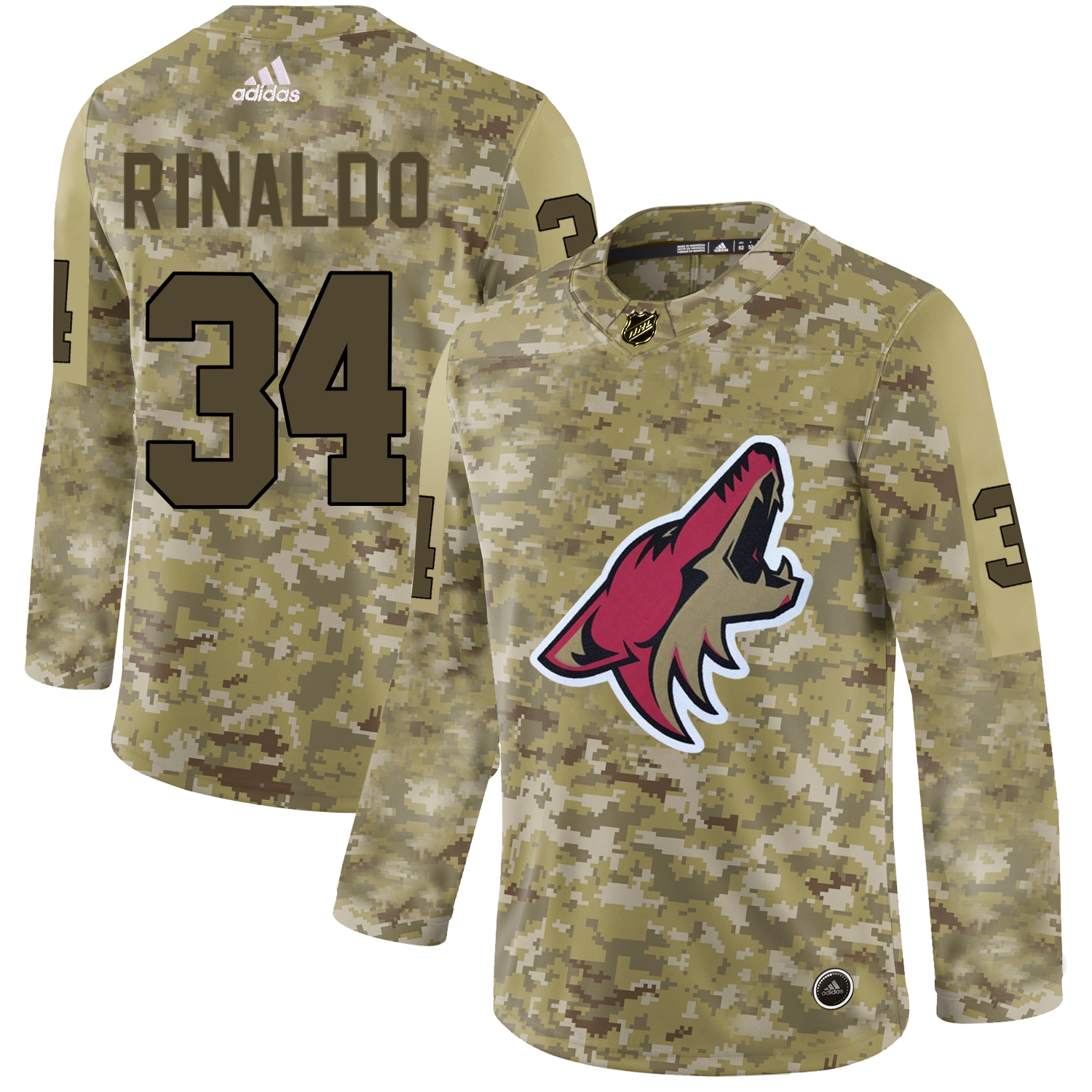 Adidas Coyotes #34 Zac Rinaldo Camo Authentic Stitched NHL Jersey Adidas Coyotes #34 Zac Rinaldo Camo Authentic Stitched NHL Jersey
