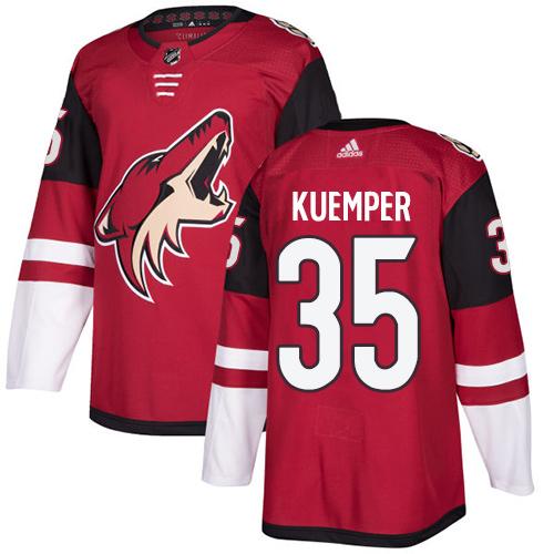 Adidas Coyotes #35 Darcy Kuemper Maroon Home Authentic Stitched NHL Jersey Adidas Coyotes #35 Darcy Kuemper Maroon Home Authentic Stitched NHL Jersey