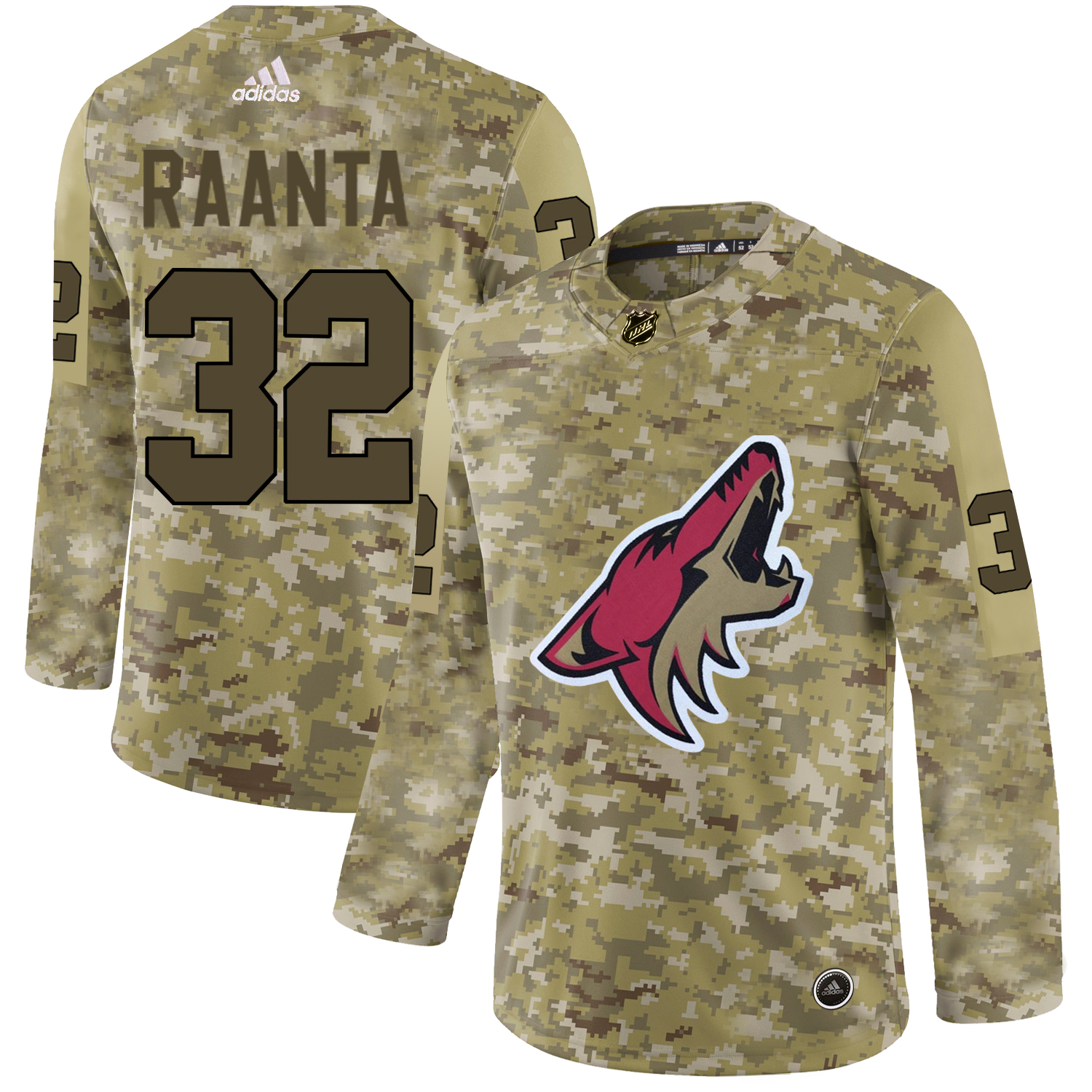 Adidas Coyotes #32 Antti Raanta Camo Authentic Stitched NHL Jersey Adidas Coyotes #32 Antti Raanta Camo Authentic Stitched NHL Jersey
