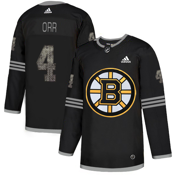 Adidas Bruins #4 Bobby Orr Black Authentic Classic Stitched NHL Jersey Adidas Bruins #4 Bobby Orr Black Authentic Classic Stitched NHL Jersey