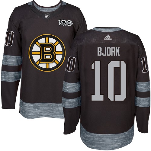 Adidas Bruins #10 Anders Bjork Black 1917-2017 100th Anniversary Stitched NHL Jersey Adidas Bruins #10 Anders Bjork Black 1917-2017 100th Anniversary Stitched NHL Jersey