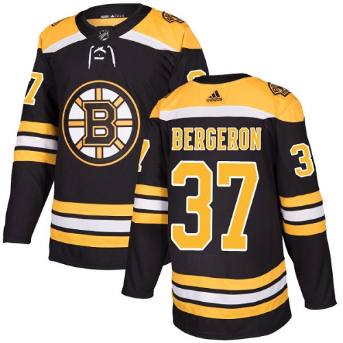Adidas Bruins #37 Patrice Bergeron Black Home Authentic Stitched NHL Jersey Adidas Bruins #37 Patrice Bergeron Black Home Authentic Stitched NHL Jersey