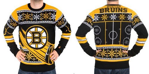 Boston Bruins Men's NHL Ugly Sweater-1 Boston Bruins Men's NHL Ugly Sweater-1