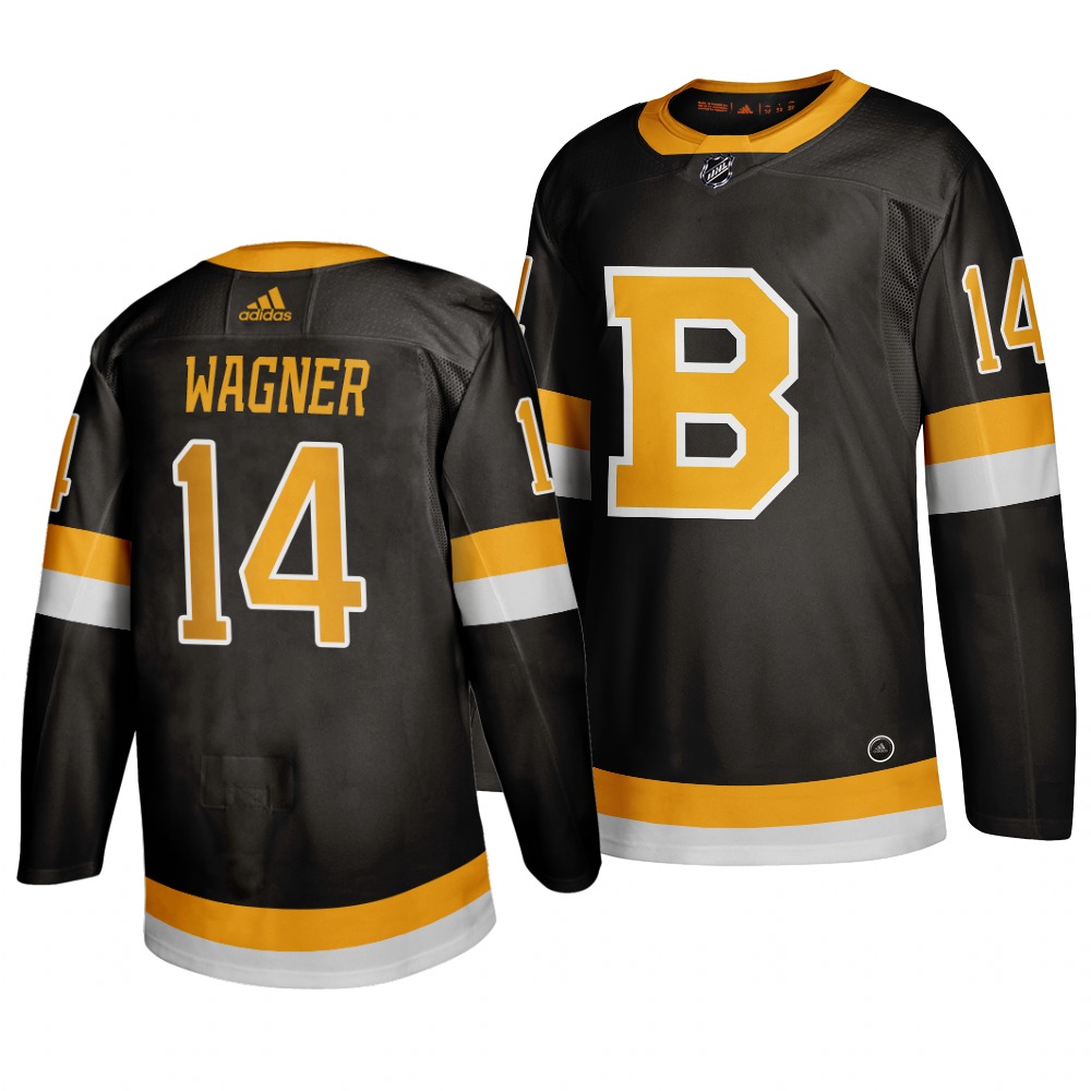 Adidas Boston Bruins #14 Chris Wagner Black 2019-20 Authentic Third Stitched NHL Jersey