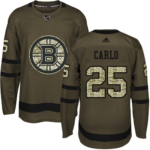Adidas Bruins #25 Brandon Carlo Green Salute to Service Stitched NHL Jersey Adidas Bruins #25 Brandon Carlo Green Salute to Service Stitched NHL Jersey