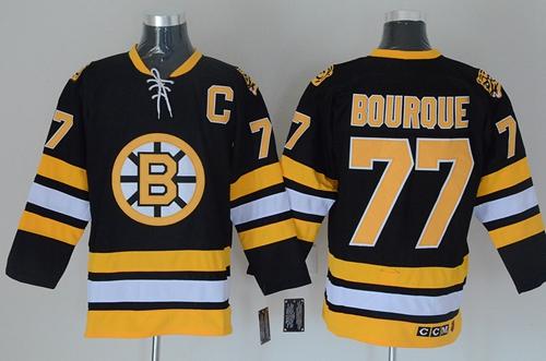 Bruins #77 Ray Bourque Black CCM Throwback Stitched NHL Jersey Bruins #77 Ray Bourque Black CCM Throwback Stitched NHL Jersey