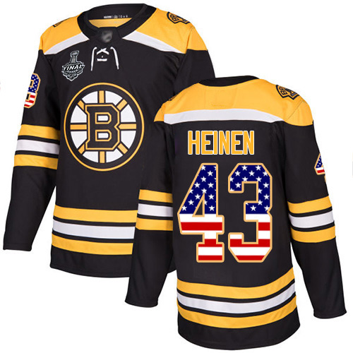 Adidas Bruins #43 Danton Heinen Black Home Authentic USA Flag Stanley Cup Final Bound Stitched NHL Jersey Adidas Bruins #43 Danton Heinen Black Home Authentic USA Flag Stanley Cup Final Bound Stitched NHL Jersey