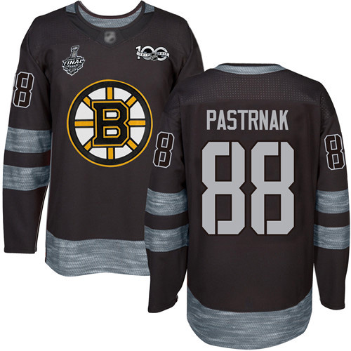 Adidas Bruins #88 David Pastrnak Black 1917-2017 100th Anniversary Stanley Cup Final Bound Stitched NHL Jersey