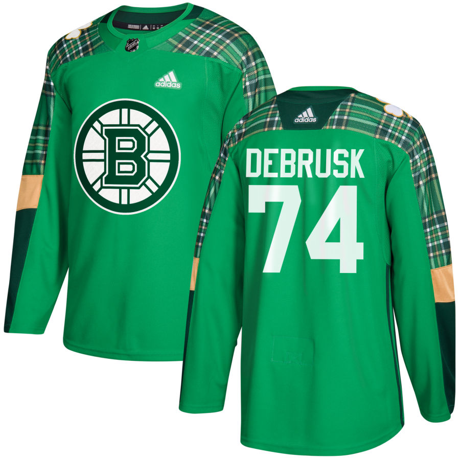 Adidas Bruins #74 Jake DeBrusk adidas Green St. Patrick's Day Authentic Practice Stitched NHL Jersey Adidas Bruins #74 Jake DeBrusk adidas Green St. Patrick's Day Authentic Practice Stitched NHL Jersey