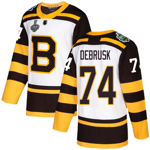 Adidas Bruins #74 Jake DeBrusk White Authentic 2019 Winter Classic Stanley Cup Final Bound Stitched NHL Jersey Adidas Bruins #74 Jake DeBrusk White Authentic 2019 Winter Classic Stanley Cup Final Bound Stitched NHL Jersey