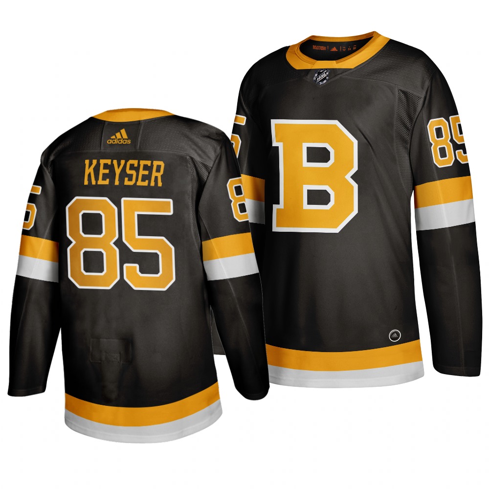 Adidas Boston Bruins #85 Kyle Keyser Black 2019-20 Authentic Third Stitched NHL Jersey