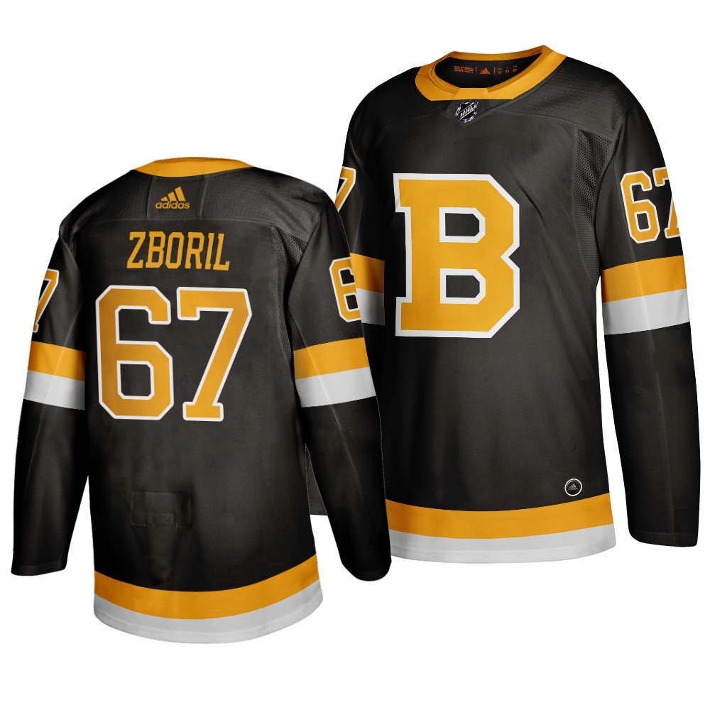Adidas Boston Bruins #67 Jakub Zboril Black 2019-20 Authentic Third Stitched NHL Jersey