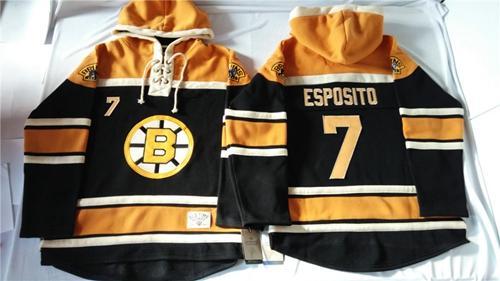 Bruins #7 Phil Esposito Black Sawyer Hooded Sweatshirt Stitched NHL Jersey Bruins #7 Phil Esposito Black Sawyer Hooded Sweatshirt Stitched NHL Jersey