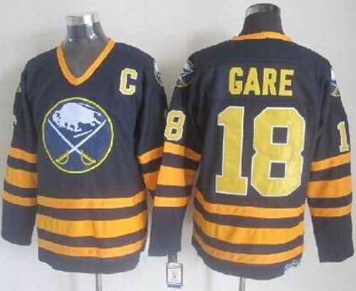 Sabres #18 Danny Gare Navy Blue CCM Throwback Stitched NHL Jersey Sabres #18 Danny Gare Navy Blue CCM Throwback Stitched NHL Jersey