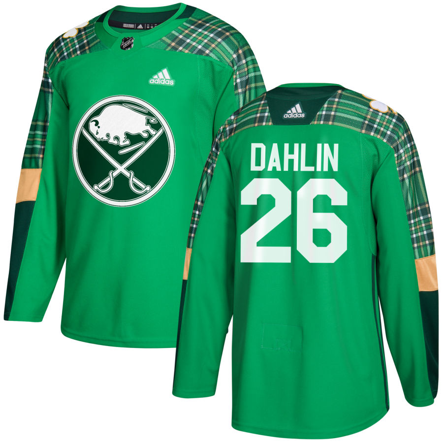 Adidas Sabres #26 Rasmus Dahlin adidas Green St. Patrick's Day Authentic Practice Stitched NHL Jersey Adidas Sabres #26 Rasmus Dahlin adidas Green St. Patrick's Day Authentic Practice Stitched NHL Jersey