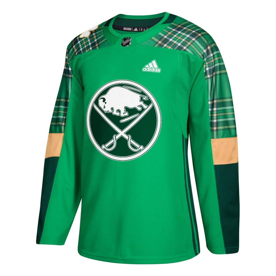 Adidas Sabres Blank adidas Green St. Patrick's Day Authentic Practice Stitched NHL Jersey Adidas Sabres Blank adidas Green St. Patrick's Day Authentic Practice Stitched NHL Jersey