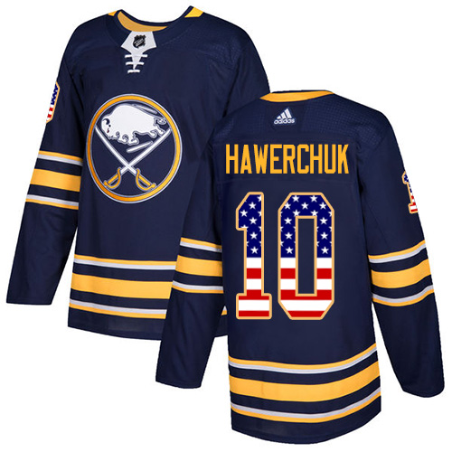 Adidas Sabres #10 Dale Hawerchuk Navy Blue Home Authentic USA Flag Stitched NHL Jersey Adidas Sabres #10 Dale Hawerchuk Navy Blue Home Authentic USA Flag Stitched NHL Jersey