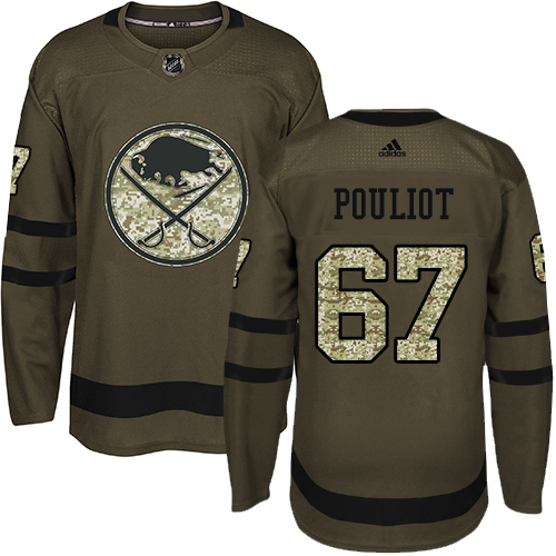 Adidas Sabres #67 Benoit Pouliot Green Salute to Service Stitched NHL Jersey Adidas Sabres #67 Benoit Pouliot Green Salute to Service Stitched NHL Jersey