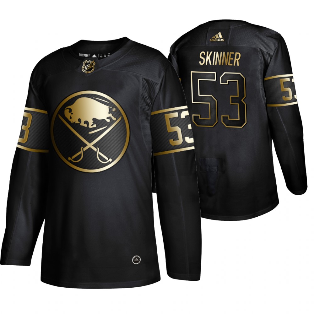 Adidas Sabres #53 Jeff Skinner Men's 2019 Black Golden Edition Authentic Stitched NHL Jersey Adidas Sabres #53 Jeff Skinner Men's 2019 Black Golden Edition Authentic Stitched NHL Jersey
